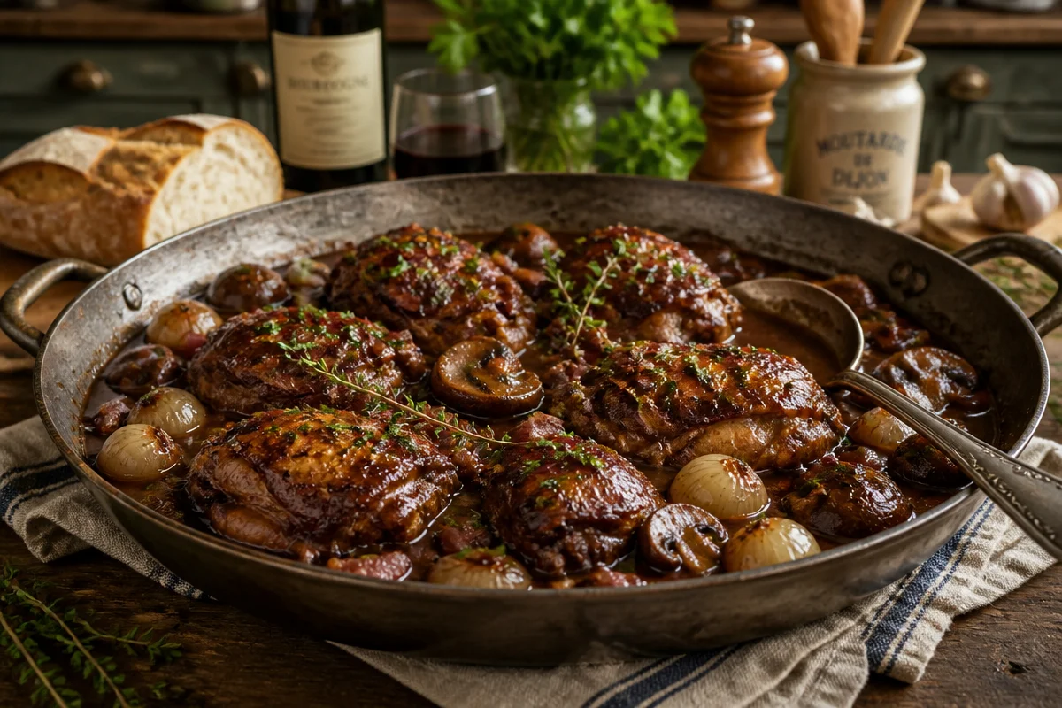 Classic Coq au Vin Recipe for Home Cooks