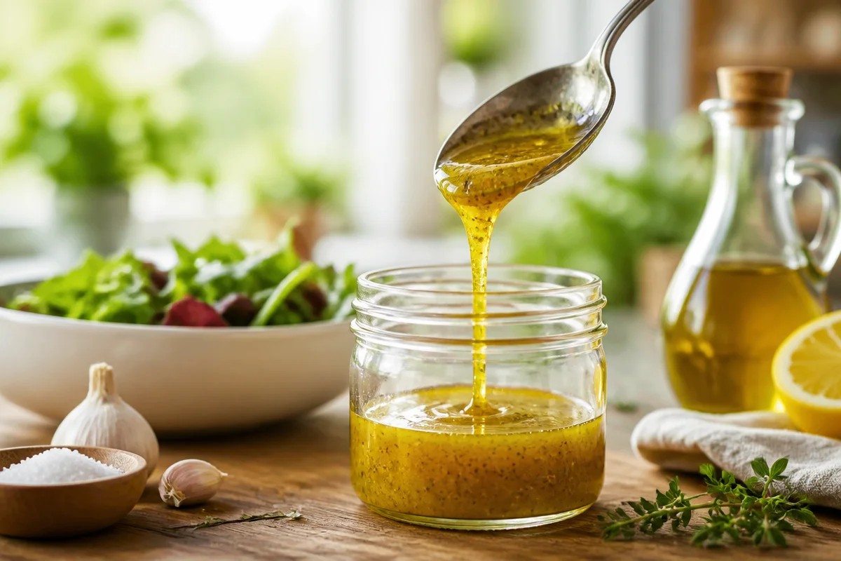 Simple French Vinaigrette Recipe in 2 Minutes