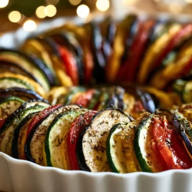 Classic Ratatouille dish with fresh vegetables from Provence