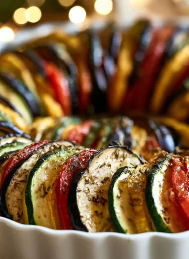 Classic Ratatouille dish with fresh vegetables from Provence