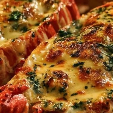Creamy Lobster Thermidor Bake ready to serve, a luxurious seafood dish.