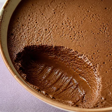 Delicious Easy French Chocolate Mousse served in elegant dessert cups