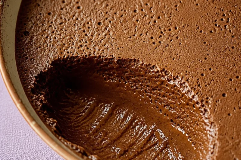Delicious Easy French Chocolate Mousse served in elegant dessert cups