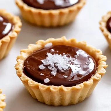 Decadent French chocolate tartlets with a rich chocolate filling and crust