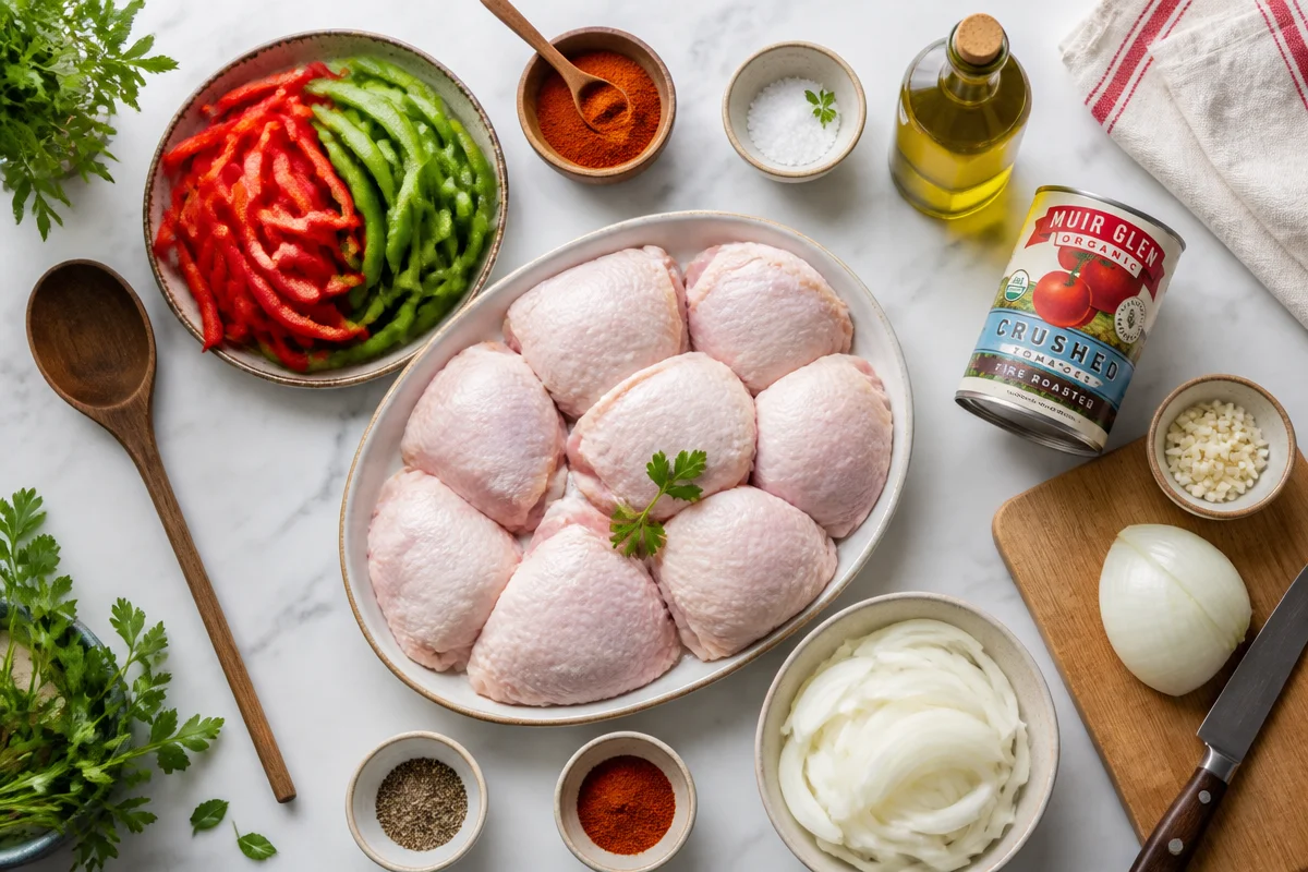 Savory French Poulet Basquaise Recipe (Basque Chicken)