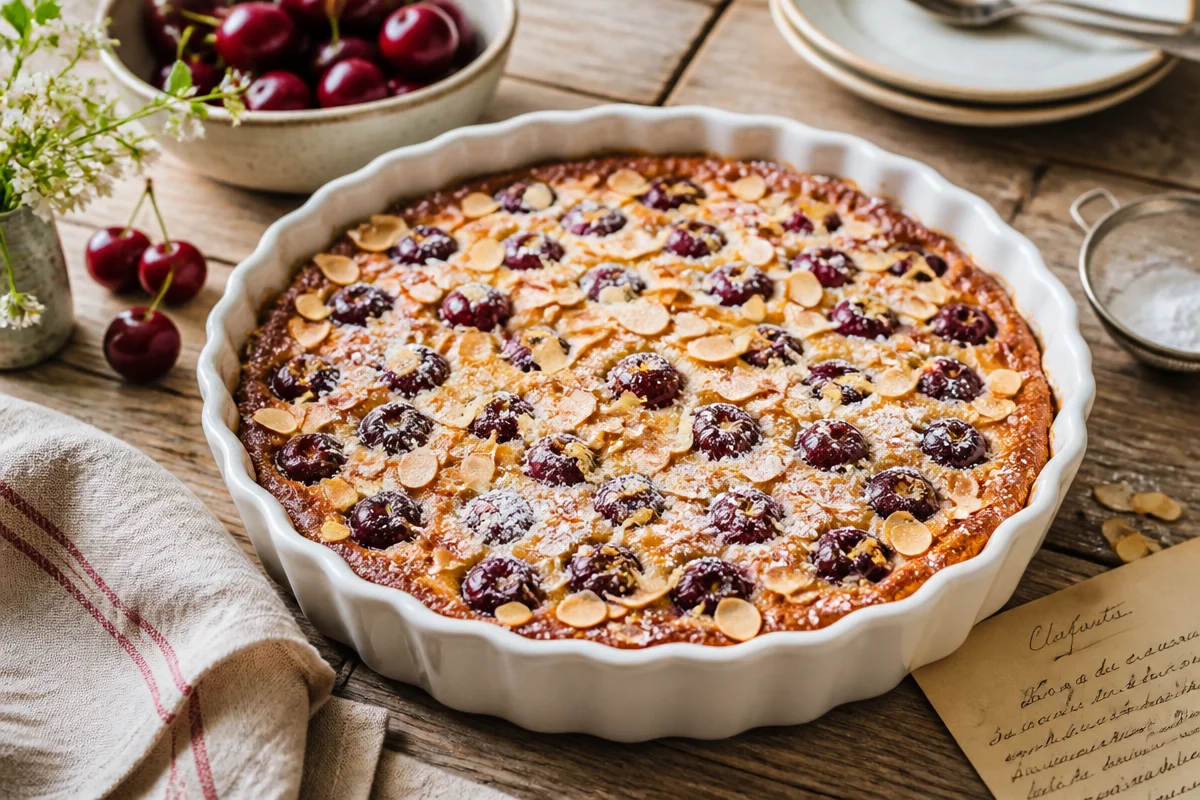 Simple French Clafoutis Recipe with Fresh Cherries