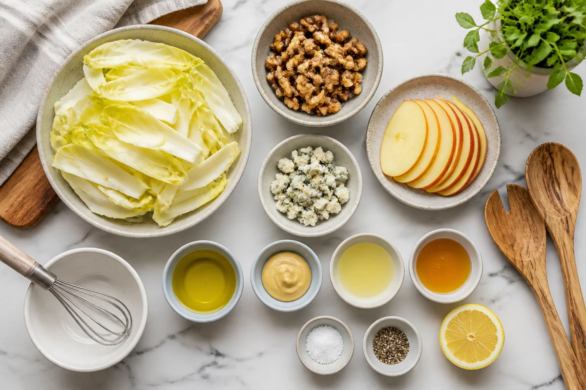 Delightfully Quick French Endive Salad Recipe with Walnuts