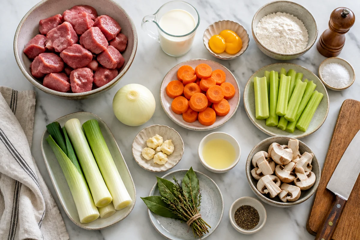 Heavenly Classic French Blanquette de Veau Recipe (Veal Stew)