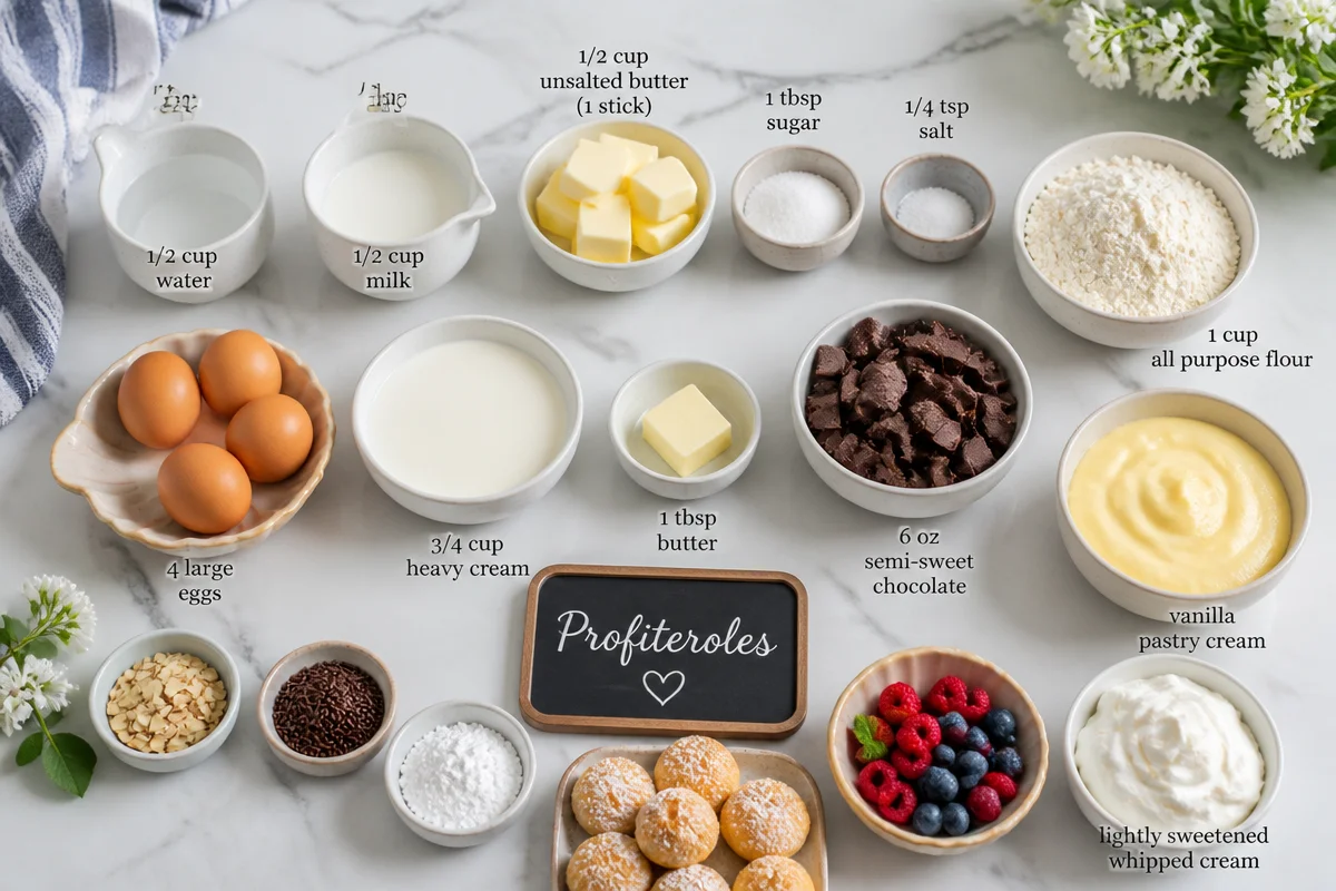 Deliciously Rich French Profiteroles Recipe