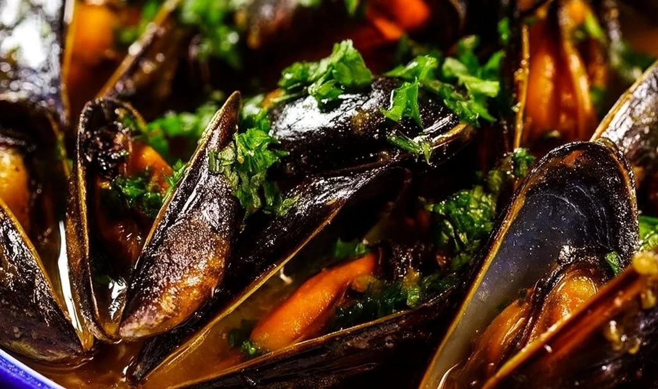 Mussels in Garlic White Wine