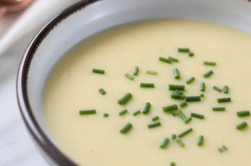 Deliciously Simple French Potage Parmentier - creamy potato leek soup