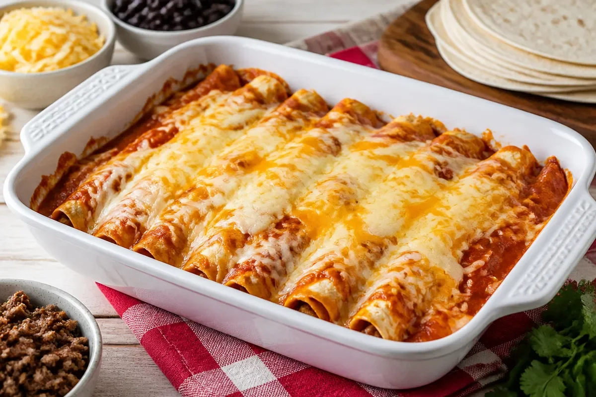 5 Ingredient Beef Enchiladas