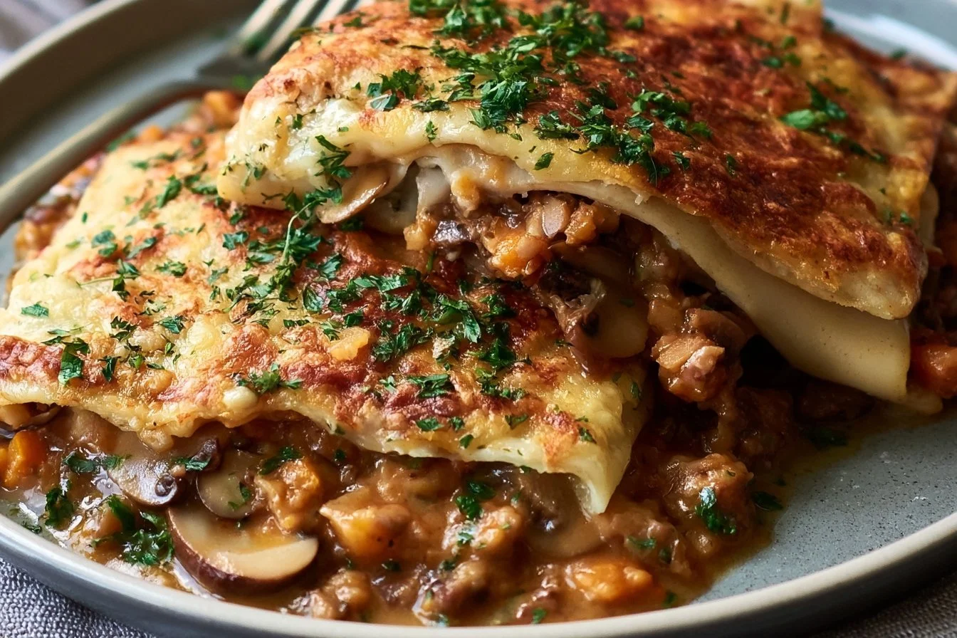 Crêpes aux Champignons