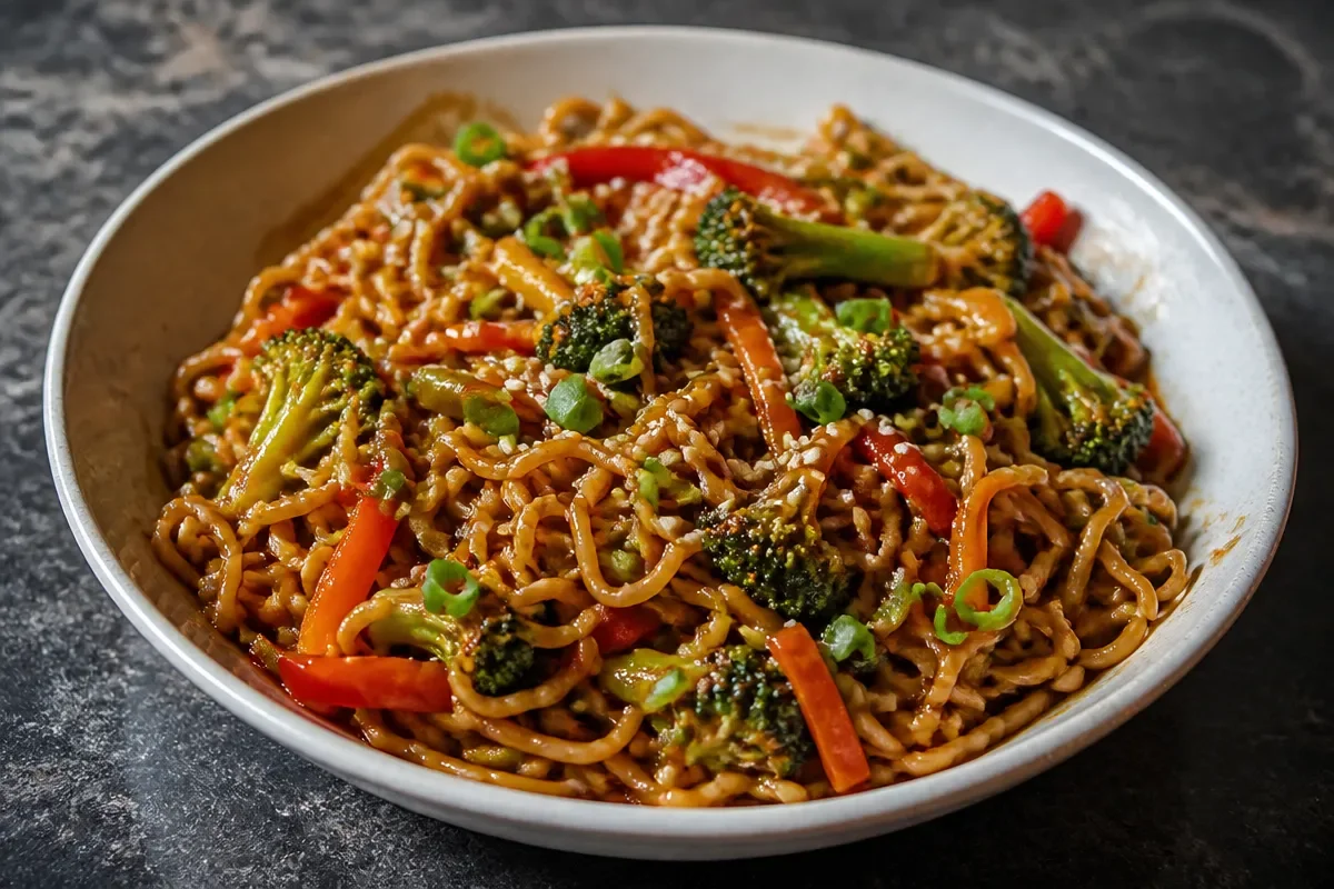 Easy Saucy Ramen Noodles