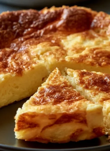 Delicious Galette Comtoise pastry displaying golden crust and creamy filling.