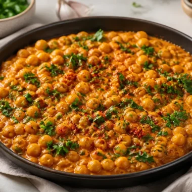 Delicious Marry Me Chickpeas recipe served in a bowl