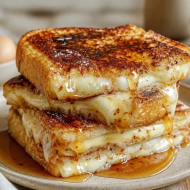 Delicious Overnight Crème Brûlée French Toast served on a plate