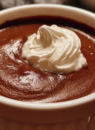 Deliciously creamy Pots de Crème dessert in elegant cups