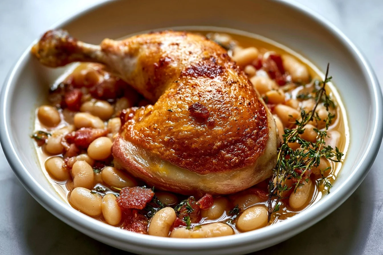 Traditional French Cassoulet (French Bean Stew)