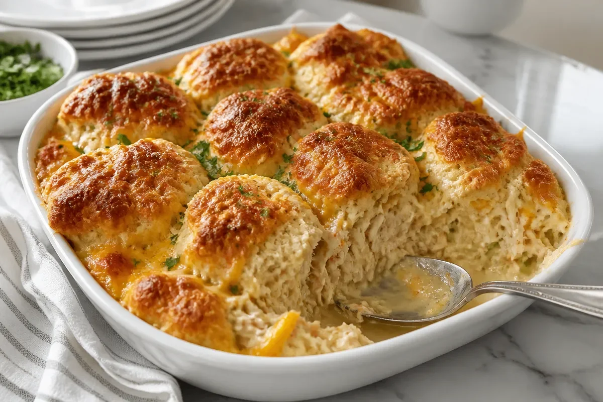 Chicken Bubble Biscuit Bake Casserole