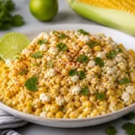 Delicious Mexican Street Corn (Elote) topped with cheese and spices